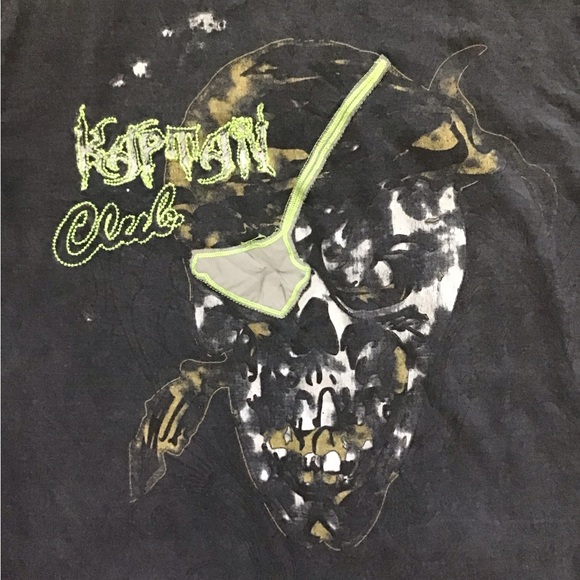 Kaptan Long Sleeve Graphic Tee M - Picture 3 of 7